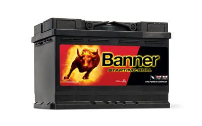 Batterie Banner Starting Bull